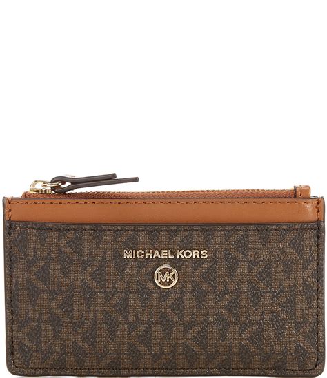 michael kors jet set slim id case black|Michael Michael Kors Logo Jet Set Charm Small Slim Card Case.